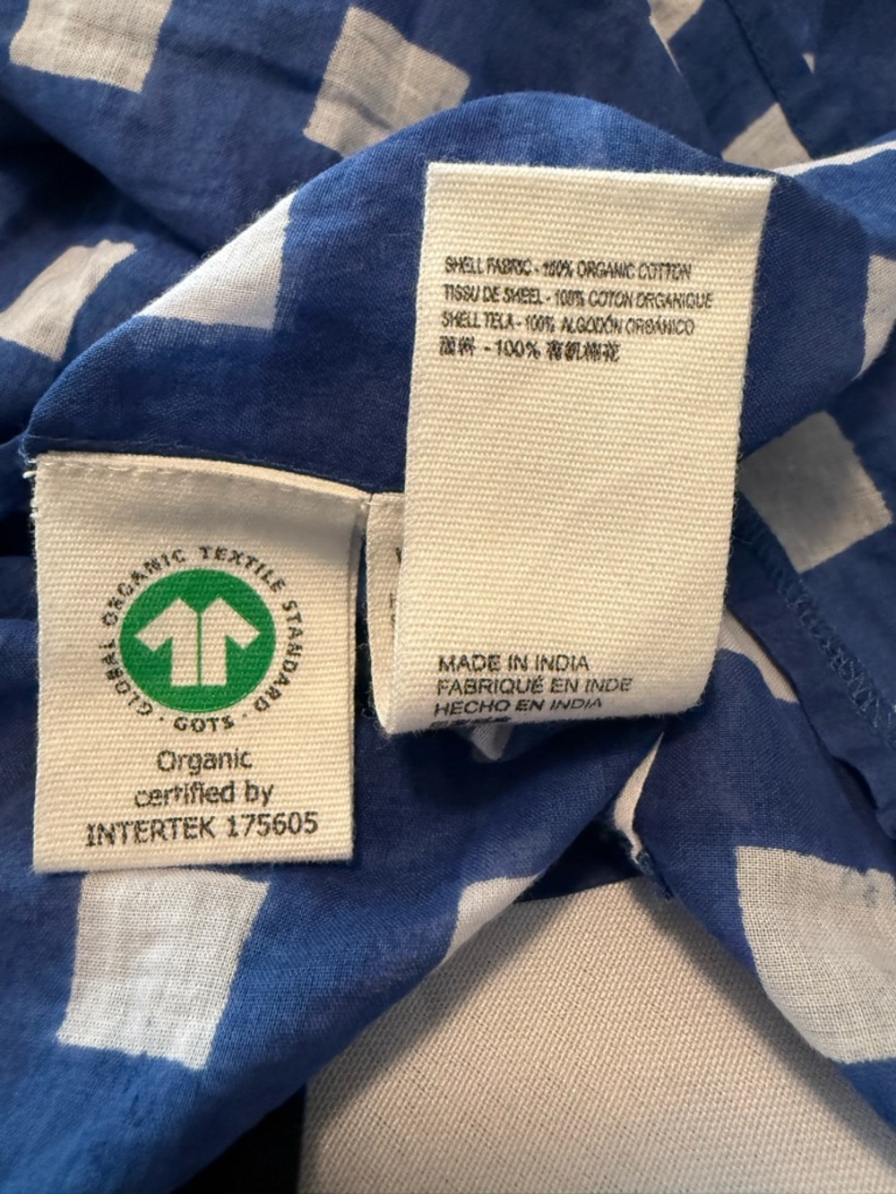 Cleobella Blue Check Gingham Ruffle V-Neck Top - Picture 9 of 9